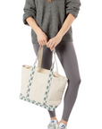 Block Print Medium Canvas Tote Bag
