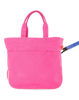 Embroidered Pink Canvas Tennis Tote Bag