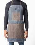Monogram Waxed Apron for Him, Personalized gift for father's day