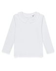 Personalized Peter Pan Collar Long Sleeve Shirt — Boys