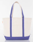 Purple Trim Custom Canvas Tote