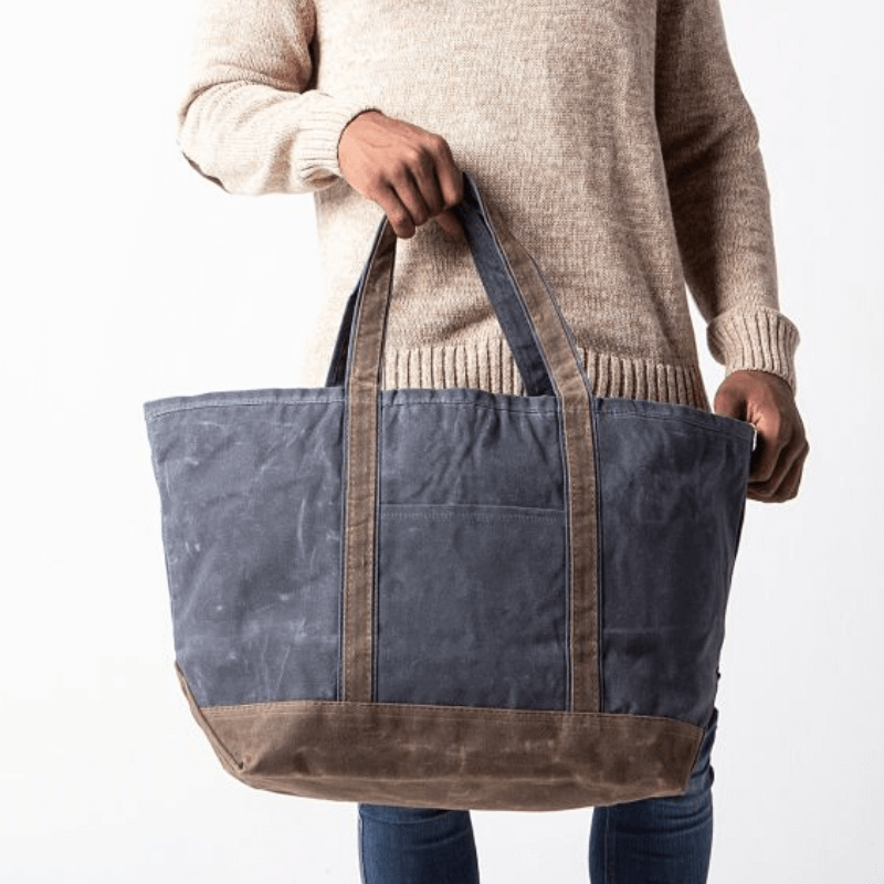 Waxed Canvas Large Boat Tote (2 color options)