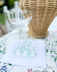 Personalized Linen Cocktail Napkins — Set of Four
