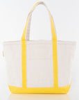 Yellow Trim Custom Canvas Tote