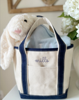 Children's Personalized Tote with Monogrammed Sweater and Easter Bunny