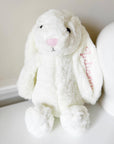 cream easter bunny with personalized name for children