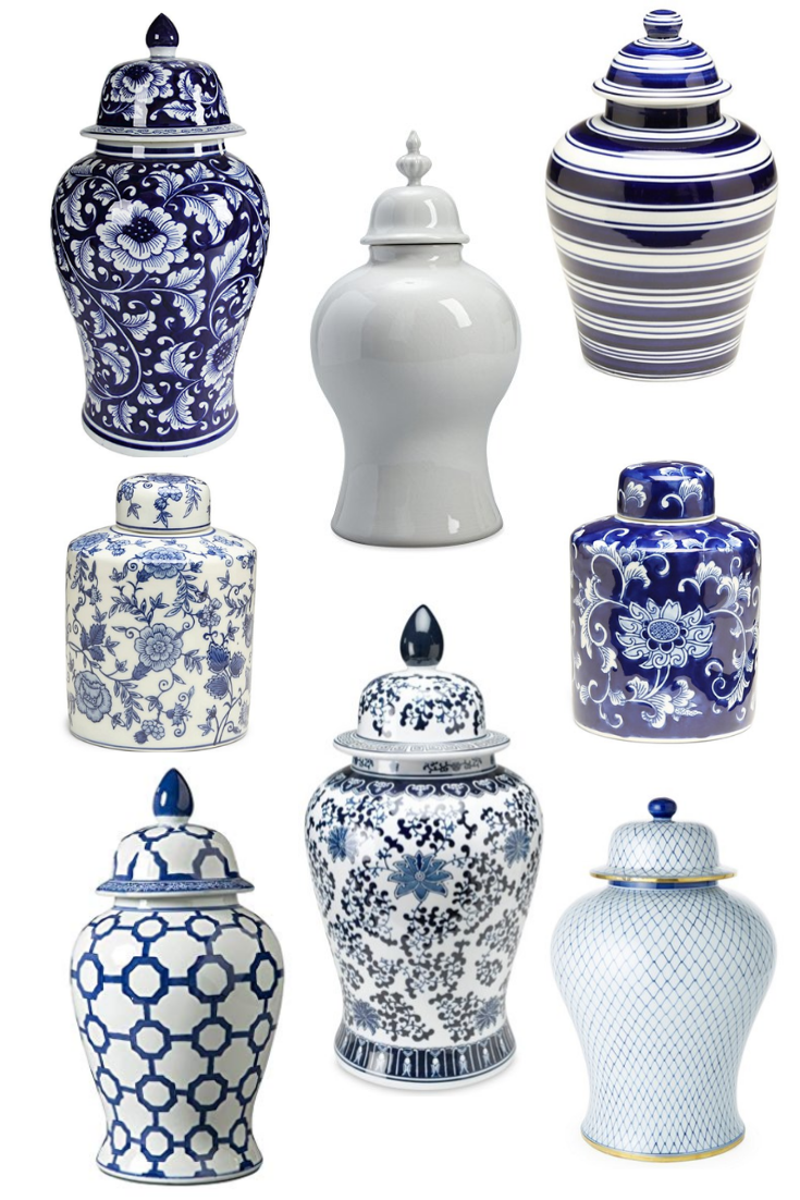 Ginger Jar for Blue and White Home Decor