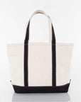 Black Trim Custom Canvas Tote Bag