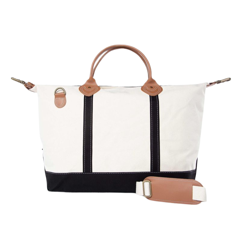 Monogrammed Canvas Weekender Bag