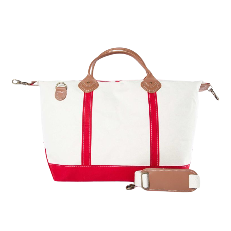 Monogrammed Canvas Weekender Bag