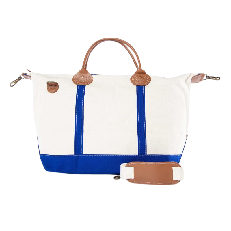 Monogrammed Canvas Weekender Bag
