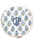 Custom Embroidered Block Print Circle Travel Case