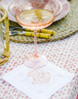 Personalized Linen Cocktail Napkins — Set of Four