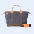 Custom Embroidered Waxed Canvas Travel Bag