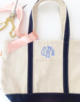 Embroidered Personalized Canvas Tote Bag