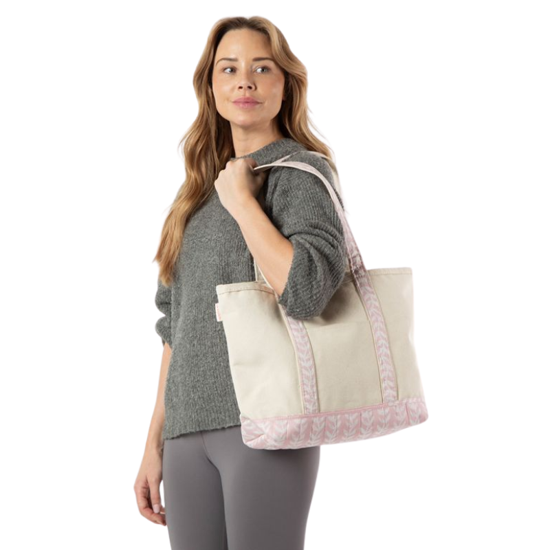 Block Print Medium Canvas Tote Bag