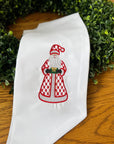 Chic Santa Embroidered Wreath Sash