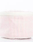 Rose Pink Stripe Circle Case
