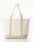Tan Trim Custom Canvas Tote