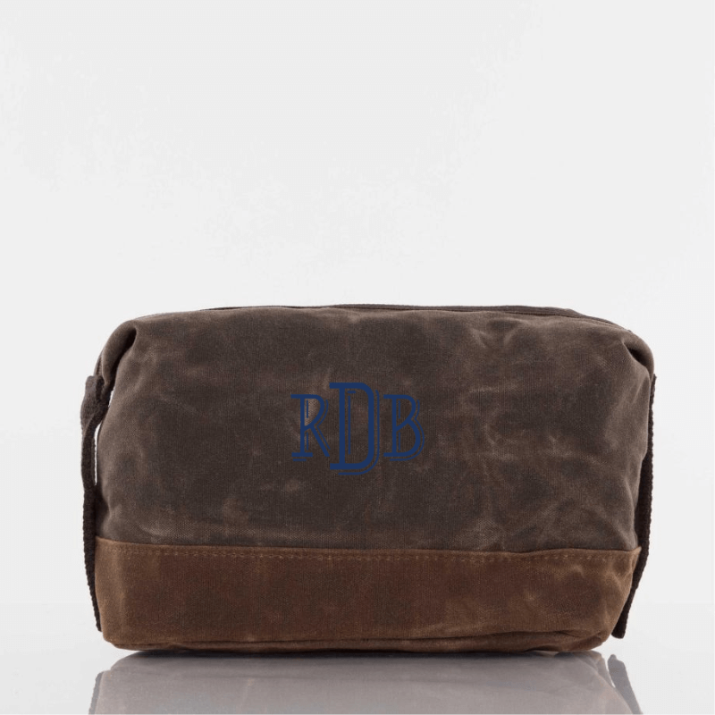 Waxed Dopp Kit 2 color options Carolina Dandy