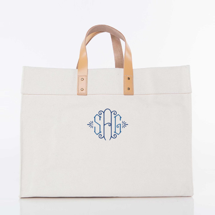 Canvas top bag personalized