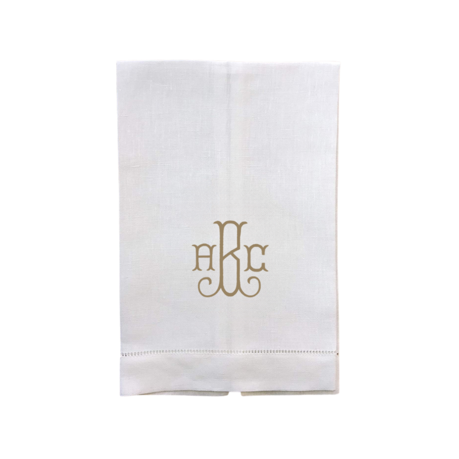 Personalized Linen Guest Towel