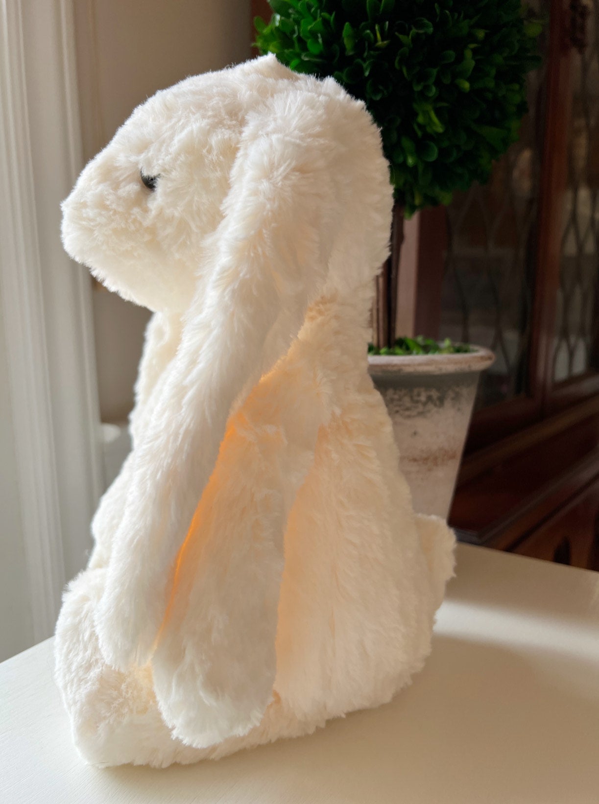 plush cream bunny