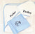 Personalized Baby Hooded Towel with Gingham Trim
