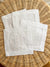 Classic hostess gift, monogrammed white linen cocktail napkins