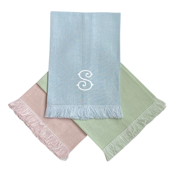 Monogrammed guest towels 2025