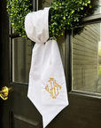 Monogrammed Wreath Sash